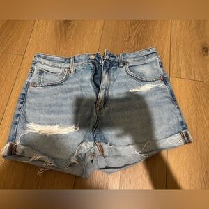 AE mom shorts size 6 denim